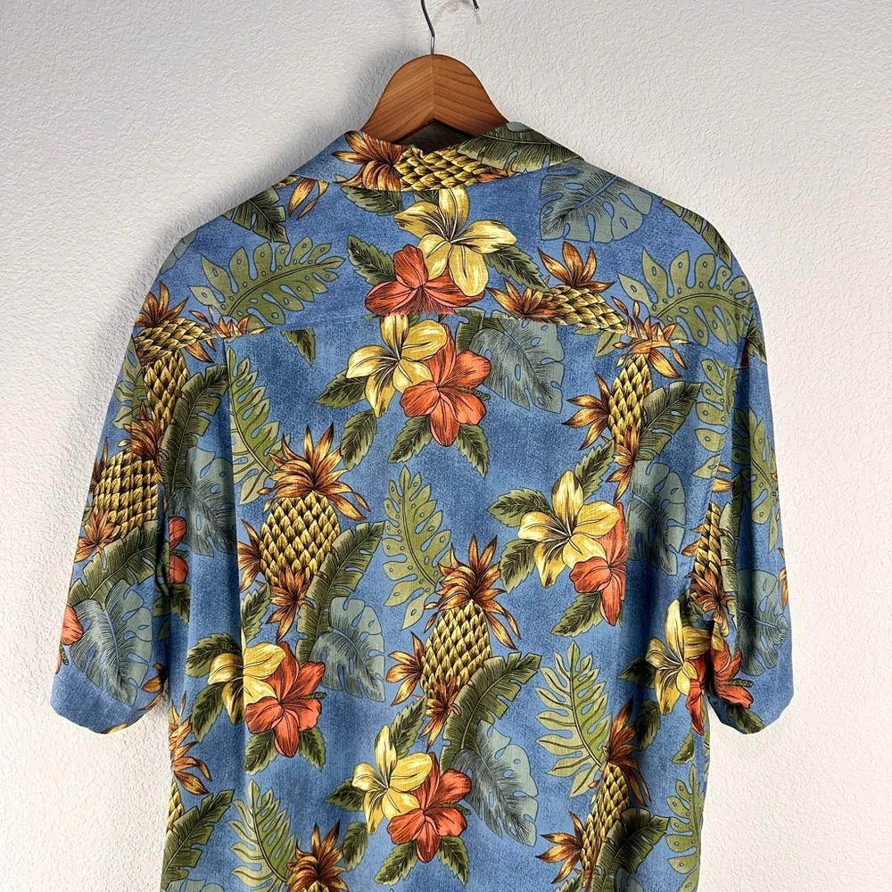 Tommy Bahama Hawaiian Silk‎ Camp Shirt Sz L